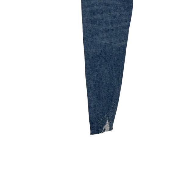 KanCan Women's Jeans Distressed Skinny‎ Raw Hem Medium Wash Mid-Rise Blue 5/26 - Picture 7 of 10
